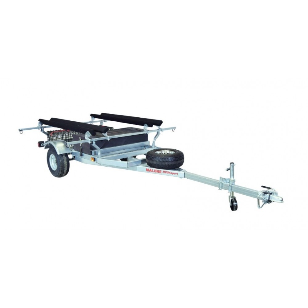 Malone MegaSport 2-Boat Bunk Style Trailer Set with Storage