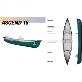 Ascend 15 DLX Forest Green Canoe