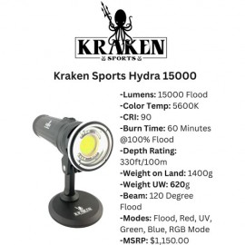 Kraken Solar Flare Mini 15000 Photo Light