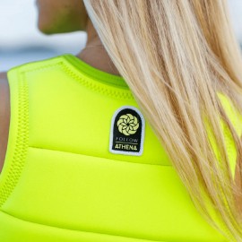 Follow Athena Ladies Comp Wake Vest in Fluro Yellow