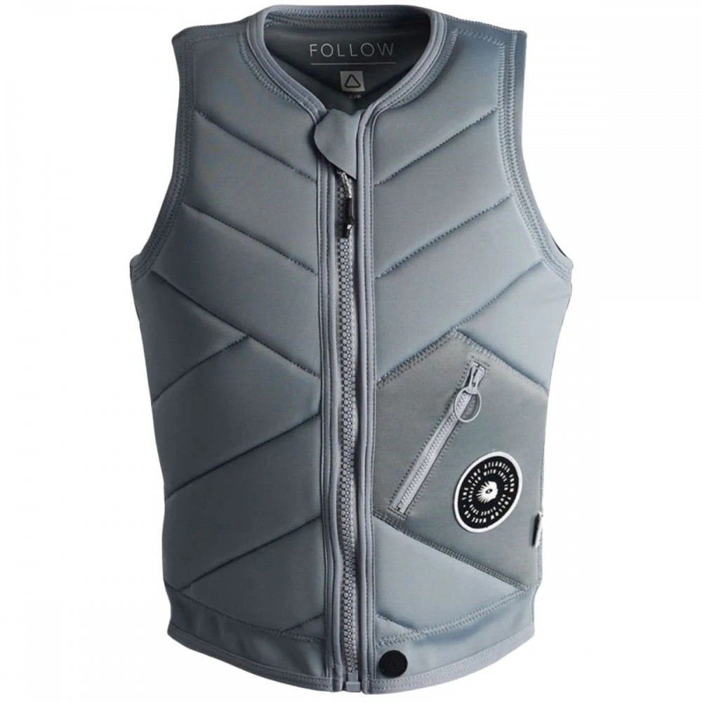 Follow Atlantis Ladies Comp Wake Vest in Ash/Blue