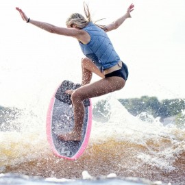 Follow Atlantis Ladies Comp Wake Vest in Ash/Blue