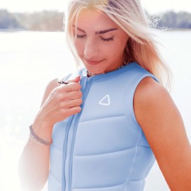 Follow Corp Ladies Comp Wake Vest In Pastel Blue