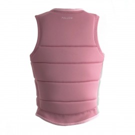 Follow Corp Ladies Comp Wake Vest In Pastel Pink