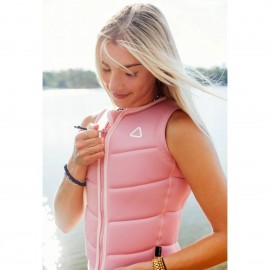Follow Corp Ladies Comp Wake Vest In Pastel Pink