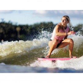 Follow Corp Ladies Comp Wake Vest In Pastel Pink