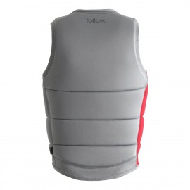 Follow Corp Mens Comp Wake Vest in Light Grey/Red