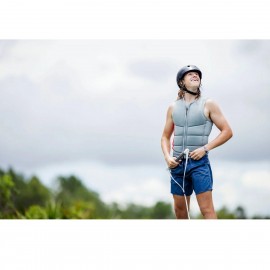 Follow Corp Mens Comp Wake Vest in Light Grey/Red