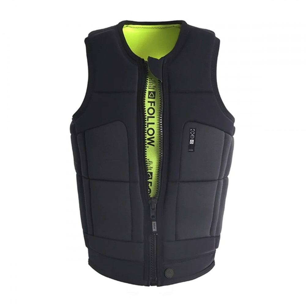Follow Global Comp Wake Vest in Black - Watersportequip