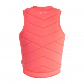 Follow Memphis Ladies Comp Wake Vest in Fluro Red