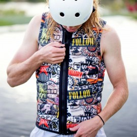 Follow Primary Heights Comp Wake Vest in Grunge