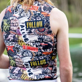 Follow Primary Heights Comp Wake Vest in Grunge