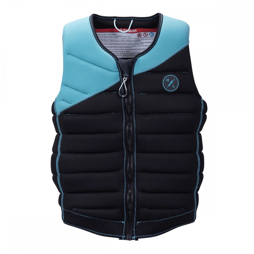 Hyperlite Storm Comp Wake Vest in Black/Aqua