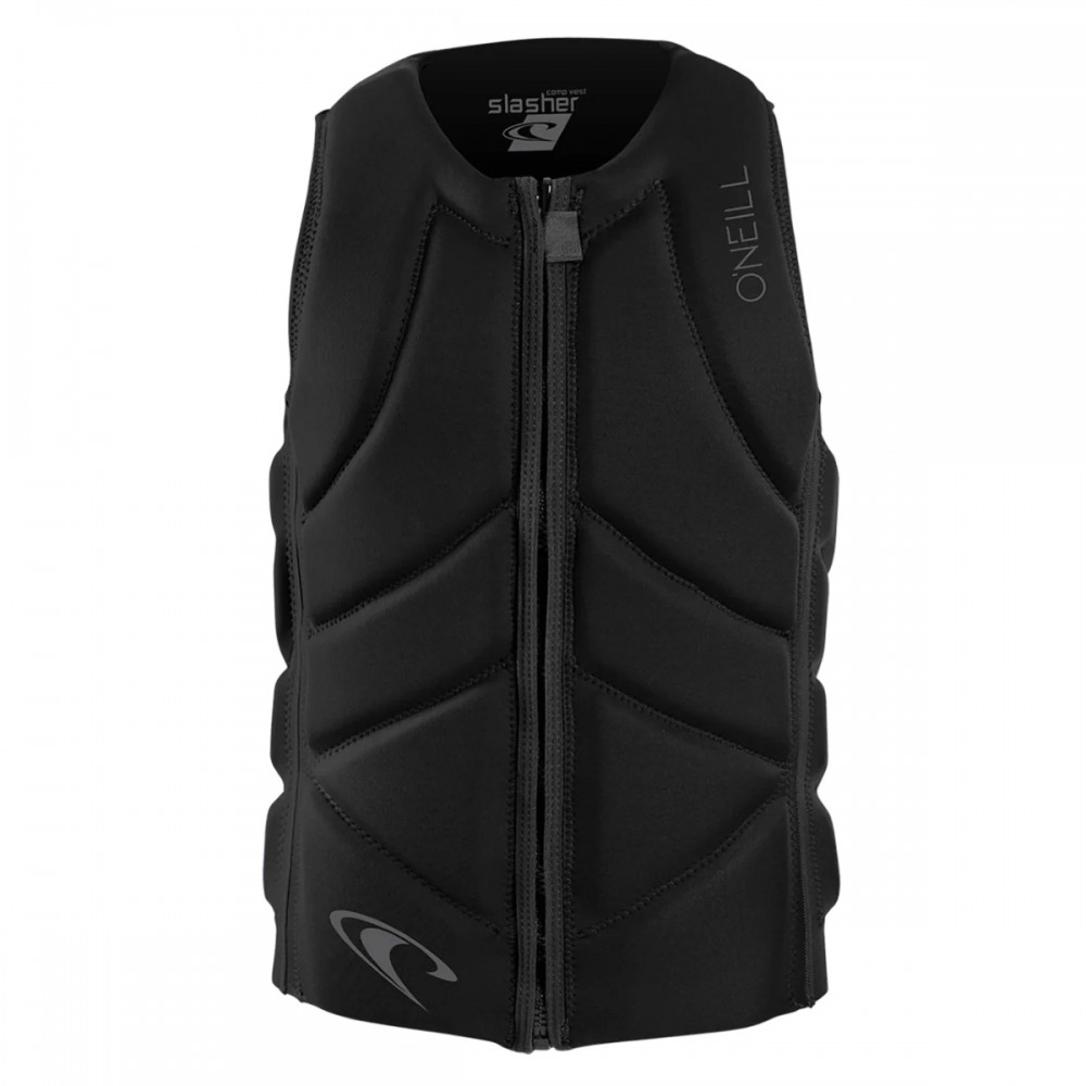 Watersports Vest O'Neill Women's Slasher Comp Vest - Black/Mikah Floral | UltraFlex Neoprene Wakeboard Vest Oneill Womens Life Jacket