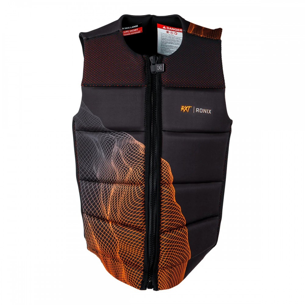 Ronix RXT Comp Wake Vest in Electro Orange/Black