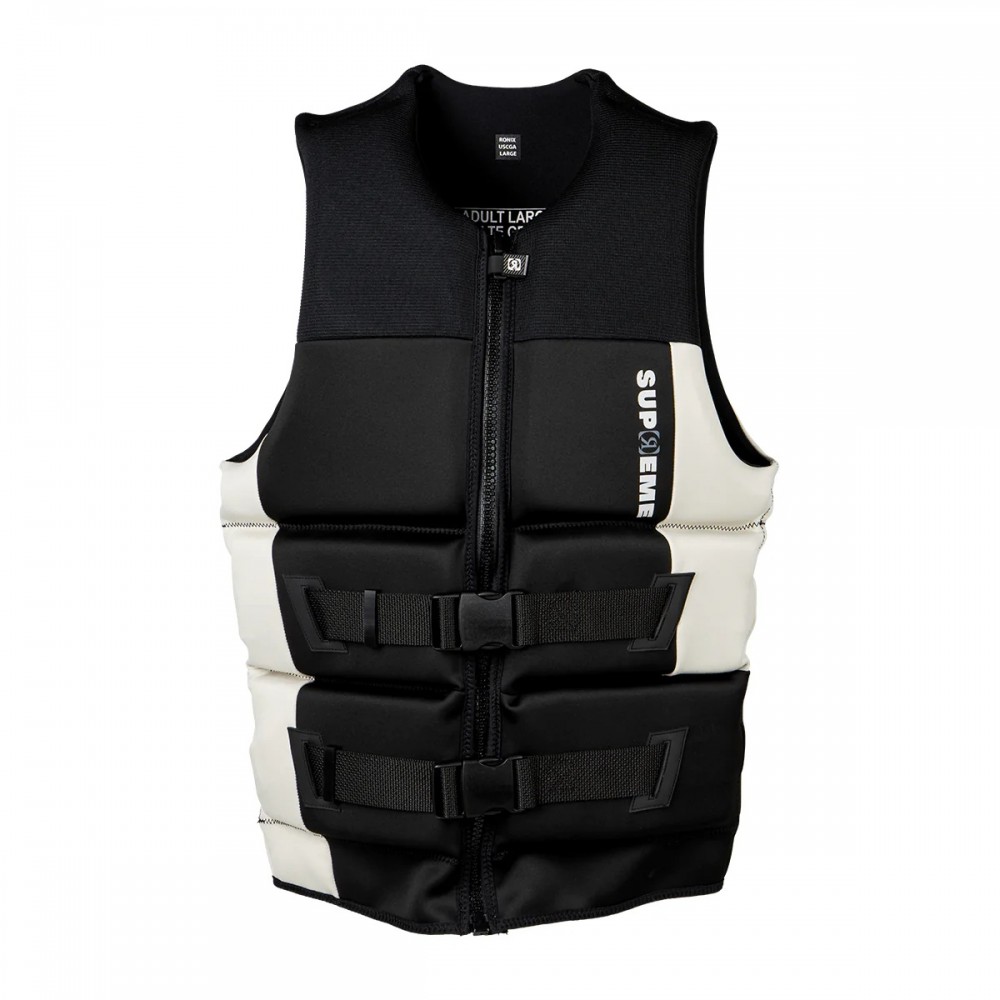 Ronix Supreme Yes CGA Life Jacket in Black/Sand