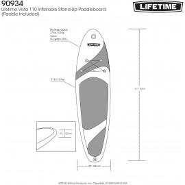 Lifetime Vista Inflatable Stand-Up Paddle Board