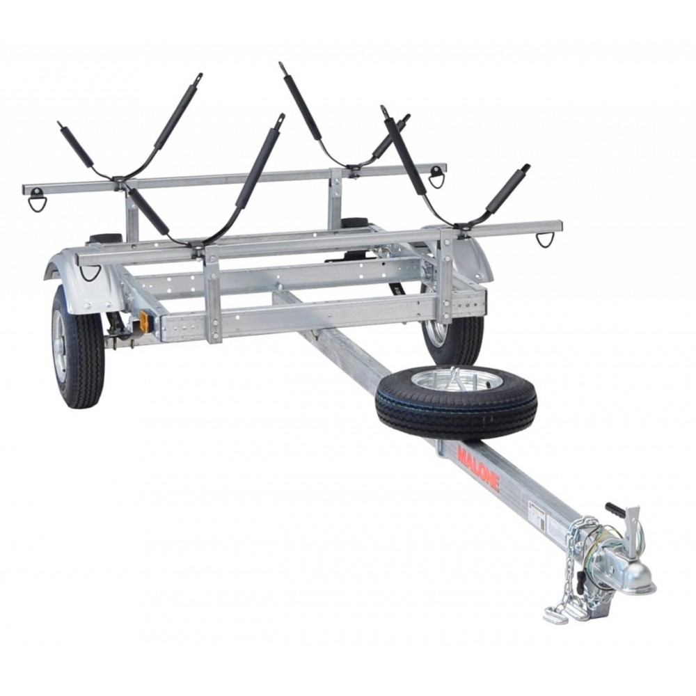 Malone XtraLight J-Rack 2-Kayak Trailer Package