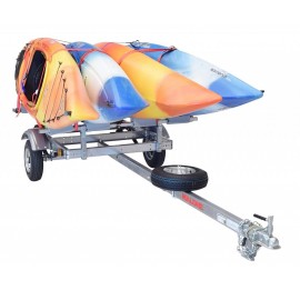 Malone XtraLight L-Rack 4-Kayak Trailer Package