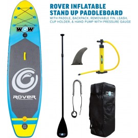 WOW Water Sports Rover 106 Inflatable Flatwater Stand-Up Paddle Board