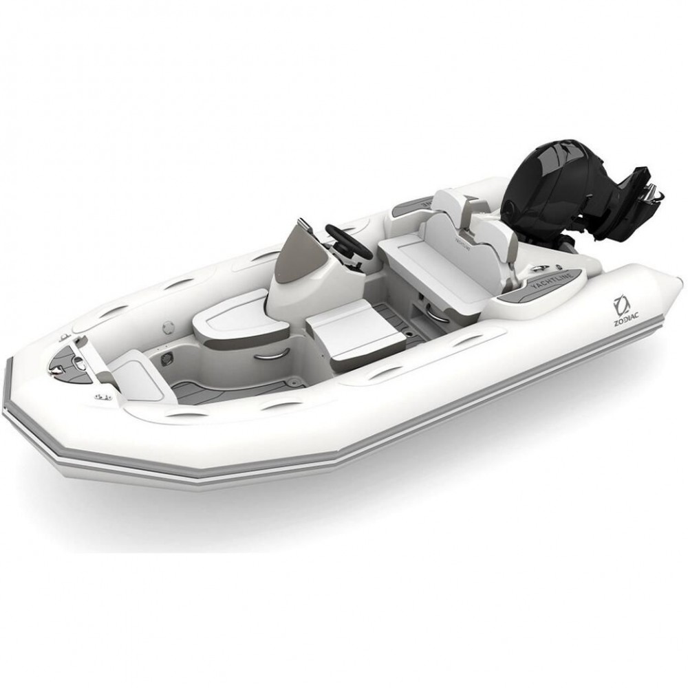 Zodiac Yachtline 400 Fiberglass RIB 13' 1" Boat with Yamaha 50 HP Motor - F50 - 2024