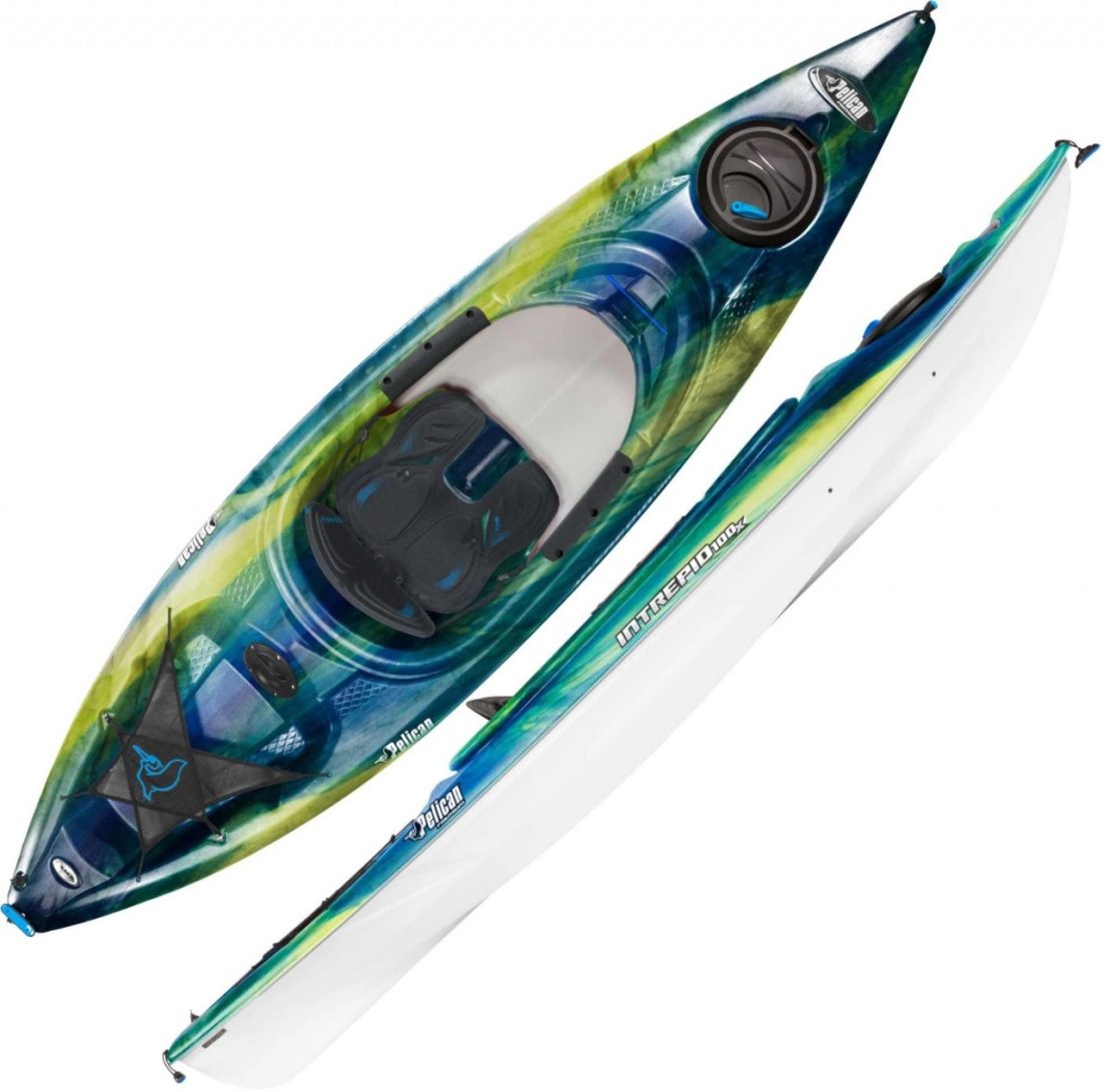 Pelican Intrepid 100X Kayak with Paddle 75321 scaled